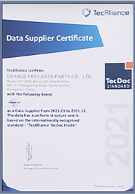 OE Quality Standard: ISO 9001 certification, TÜV certification